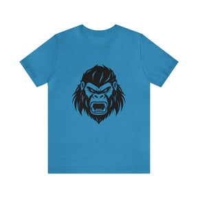 aqua color angry gorilla t-shirt