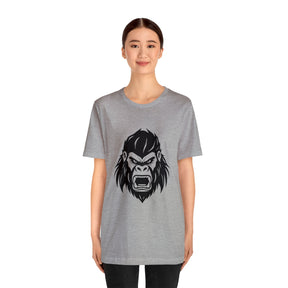 athletic heather color angry gorilla t-shirt