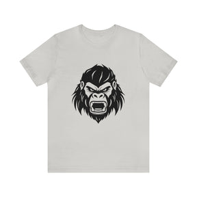 silver color angry gorilla t-shirt