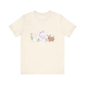 Bunnies and Butterfly Easter Shirt, Easter shirt, Soft Girl Era