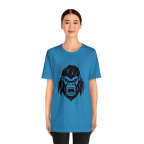 aqua color angry gorilla t-shirt