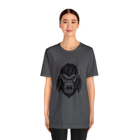 asphalt color angry gorilla t-shirt