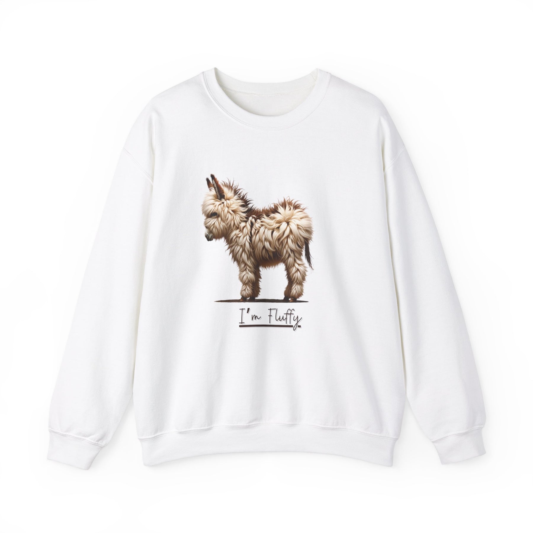 Fluffy Donkey printed Crewneck Sweatshirt