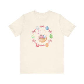 Coquette Easter Shirt, Pink Bow Easter Shirt, Easter egg shirt, Easter egg in basket shirt, Soft Girl Era