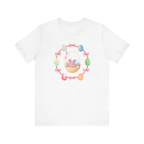 Coquette Easter Shirt, Pink Bow Easter Shirt, Easter egg shirt, Easter egg in basket shirt, Soft Girl Era