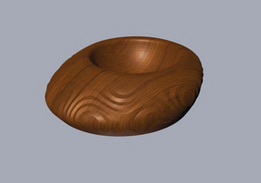 Bowl with carving