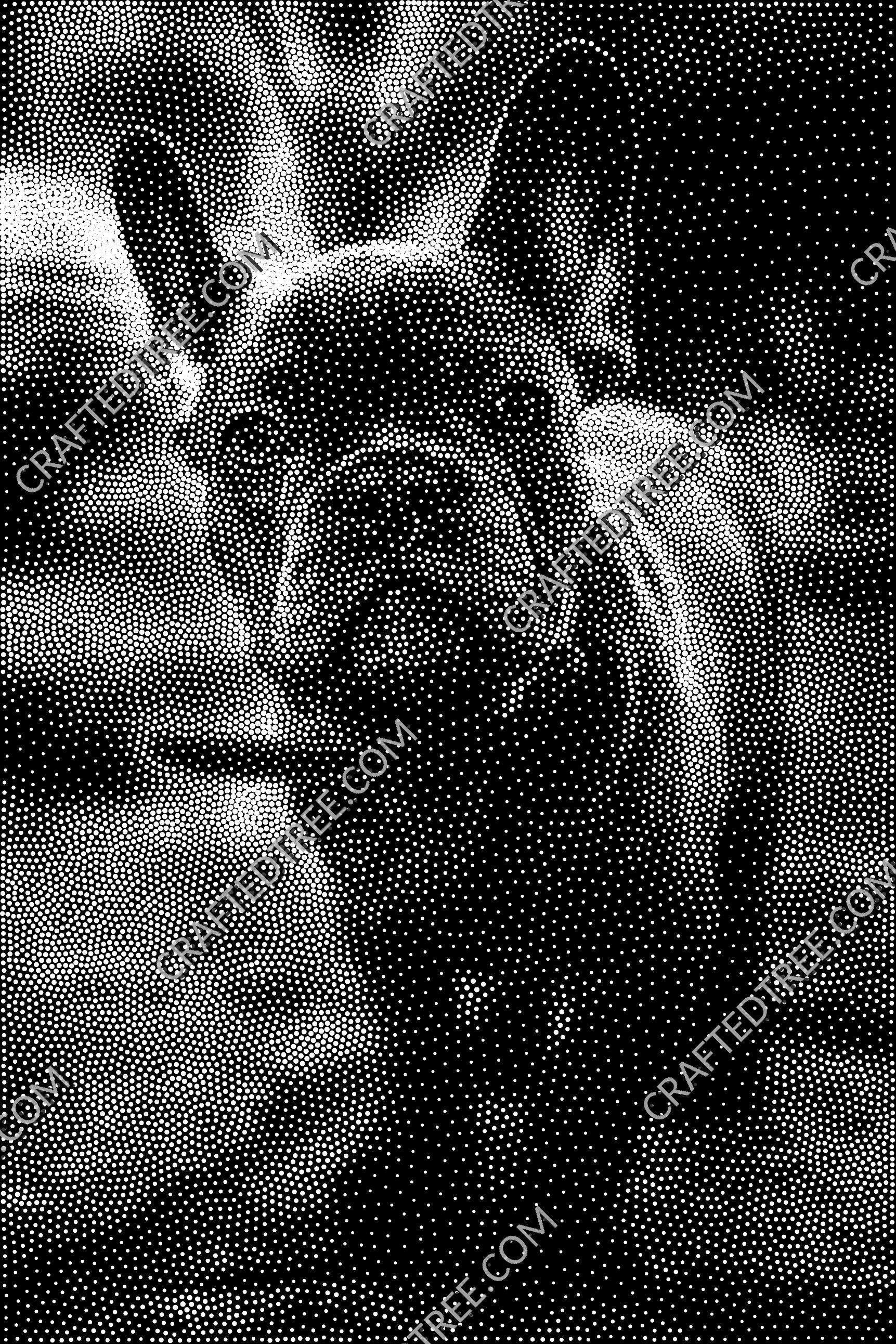 French Bulldog Stipple Art CNC File, Laser Engraving, Printing (G-code)