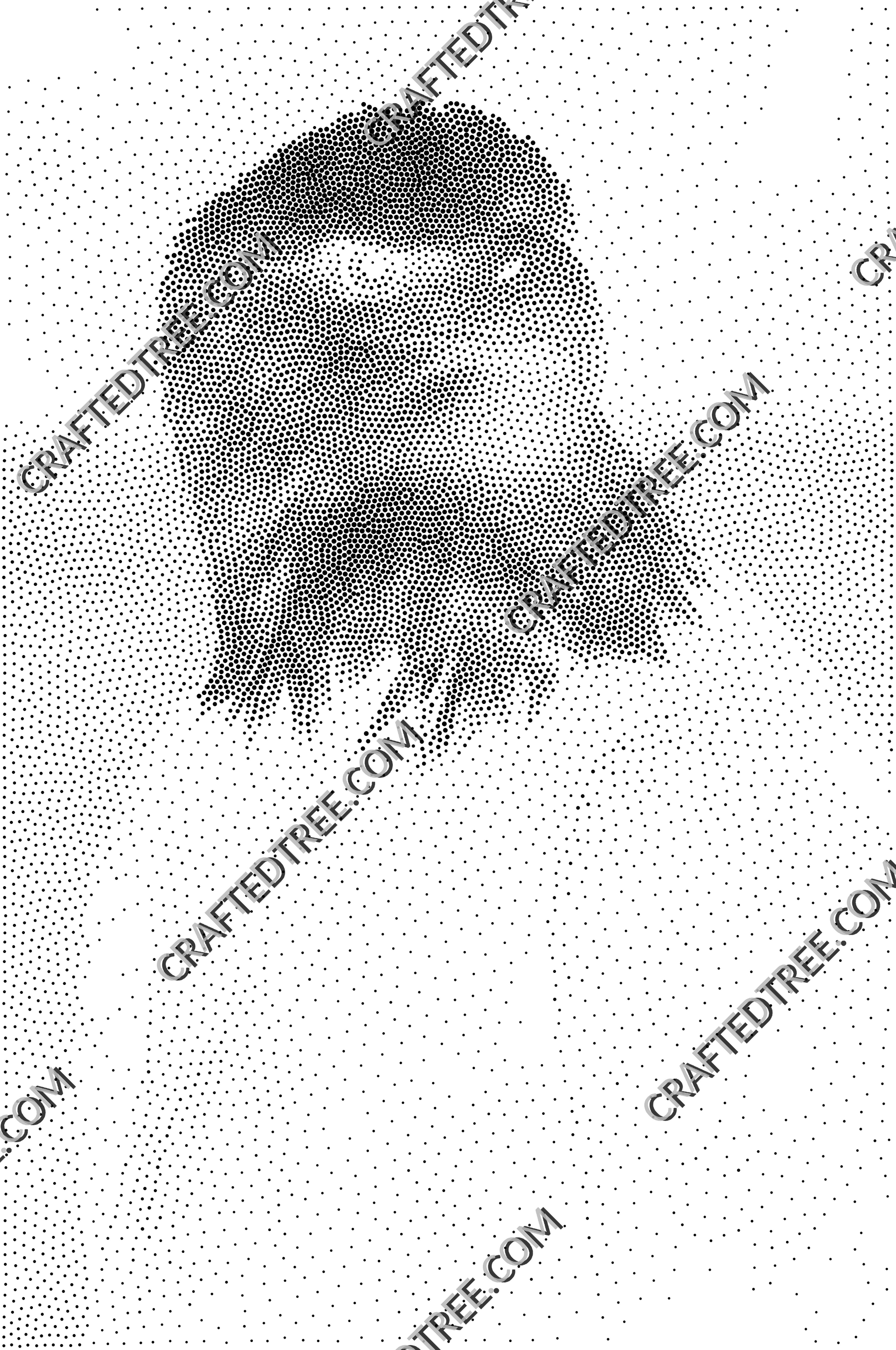 Bald Eagle Stipple Art CNC File, Laser Engraving, Stippling Design (G-code)