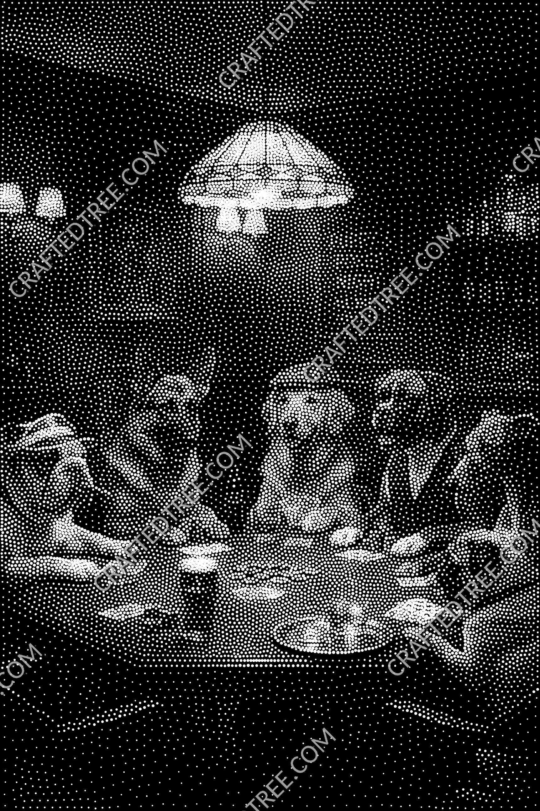 Dogs Playing Cards Stipple Art CNC File, Laser Engraving, Stippling Design (G-code)