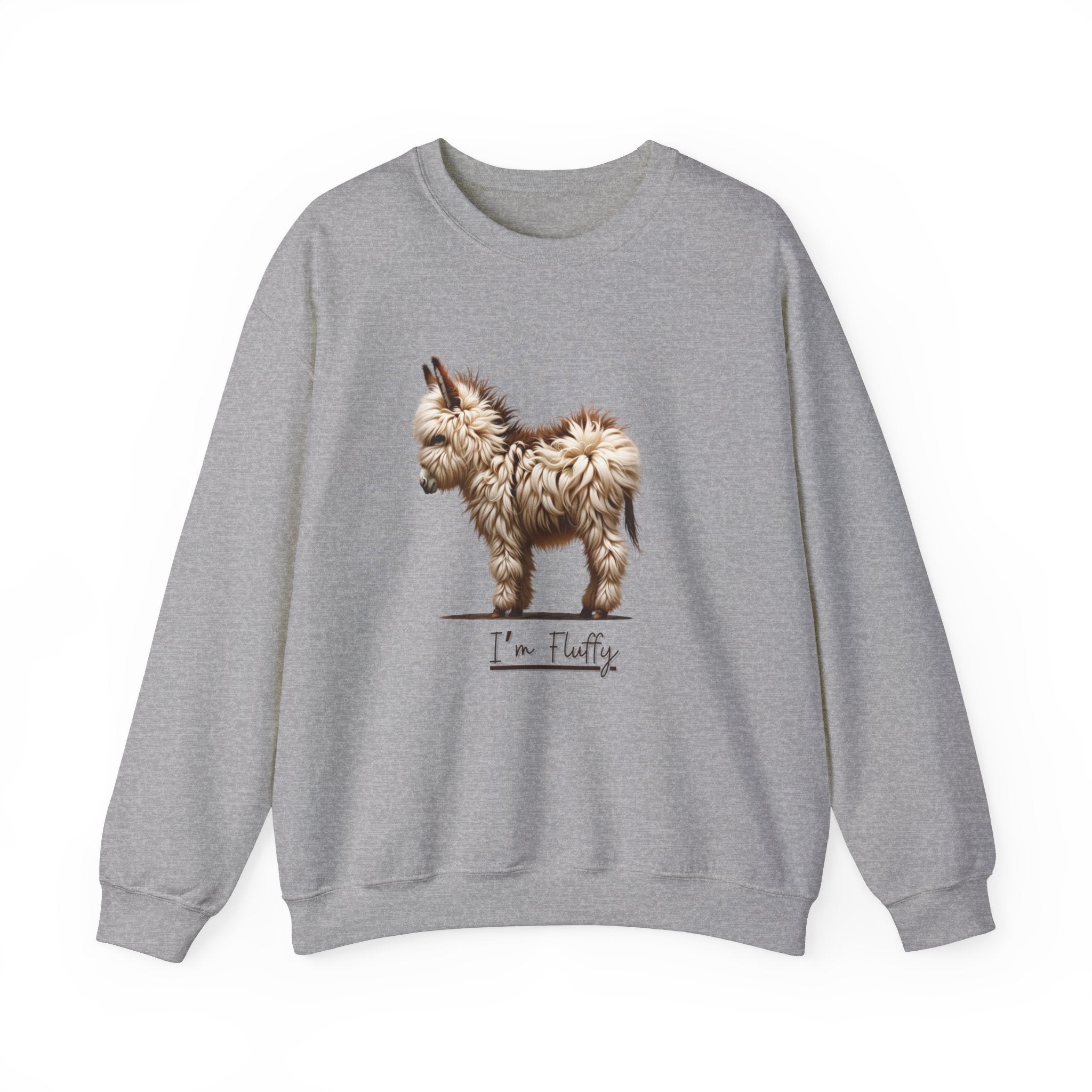 Fluffy Donkey printed Crewneck Sweatshirt