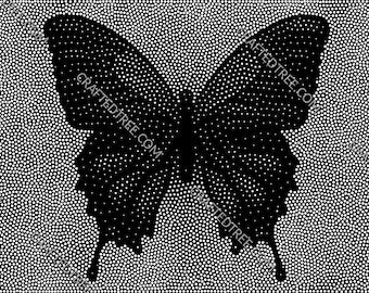 Butterfly Stipple Art File CNC Router