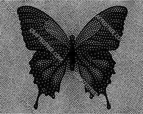 Butterfly Stipple Art File CNC Router