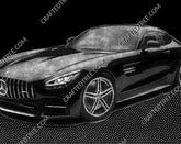Mercedes AMG Stipple Art CNC File