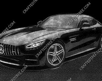 Mercedes AMG Stipple Art CNC File
