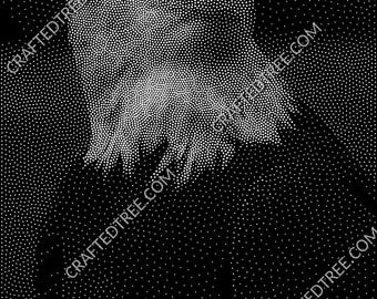 Bald Eagle Stipple Art CNC File