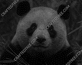 Panda Stipple Art CNC File