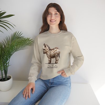 Fluffy Donkey printed Crewneck Sweatshirt